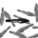 12 Stück Bullet Schraubspitzen 75grain Stahl schwarz...